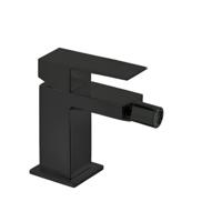 Bidetmengkraan Tres Cuadro Exclusive met Hendel Korte Uitloop 10 cm Mat Zwart - thumbnail