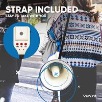Vonyx MEG060 Megafoon 60W USB/SD/sirene/microfoon - thumbnail