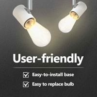 VidaXL Plafondspot met schijnwerpers wit 38 x 6,5 x 11,5 cm metaal - thumbnail