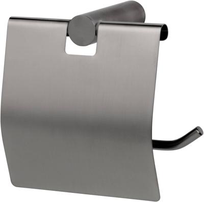 Saqu Lodge toiletrolhouder 11,9x7,4x12,5cm gunmetal