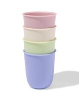 HEMA Drinkbekers 280ml kunststof pastel - 4 stuks (multicolor) - thumbnail