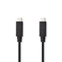 Nedis USB-Kabel | USB 3.2 Gen 2 | USB-C Male naar USB-C Male | 10 Gbps | 1 m | 30 stuks - CCGT64750BK10 CCGT64750BK10 - thumbnail