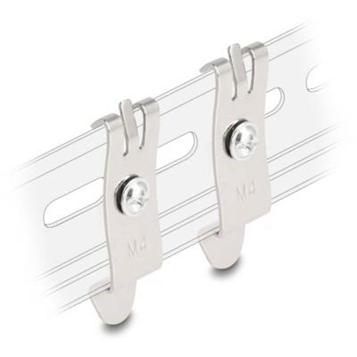 Delock 88142 Adapter Schroefbevestiging Zonder connectoren Grijs