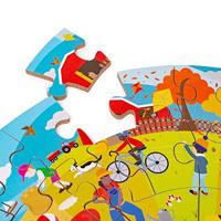 Bigjigs puzzel 4 seizoenen rond 2+jr - thumbnail
