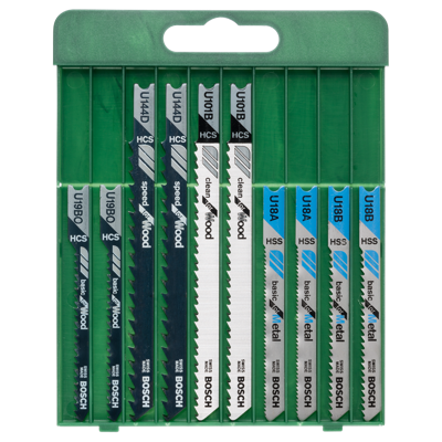 Bosch Accessories 2609256776 10-delig Decoupeerzaagbladen-set U-schacht 10 stuk(s)