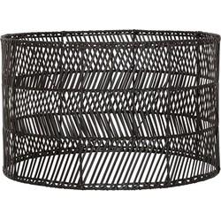 MUST Living Lampenkap 'San Rafael' Rotan, kleur Zwart