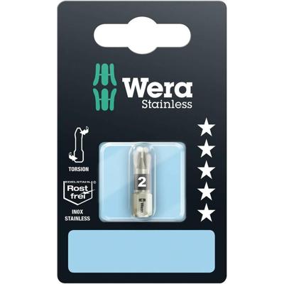 Wera 3855/1 TS Bits Pozidriv, RVS, PZ 1 x 25 mm - 1 stuk(s) - 05073613001
