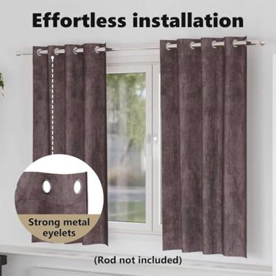 VidaXL Velvet gordijnen met gordijnen 2 pcs bruin 175 x 140 cm fluweel