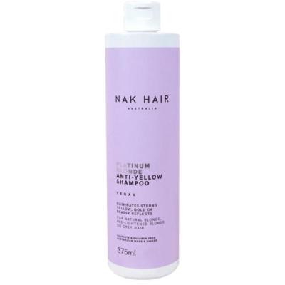 NAK Blonde Range Platinum Blonde Anti-Yellow Shampoo 375ml