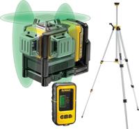 DeWalt dce089d1gtrid zelfnivellerende kruislijnlaser 10.8v - groene laser + statief en ontvanger - thumbnail