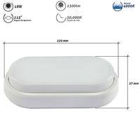 Wandlamp EDM 34721 Polymeer A E 18 W 85 W 1300 lm Buitenkant (4000 K) - thumbnail