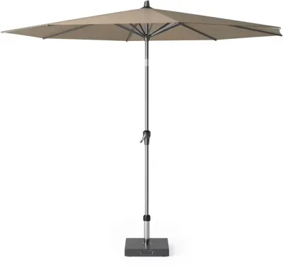 Stokparasol Riva dia. 300 cm taupe zonwering - Platinum