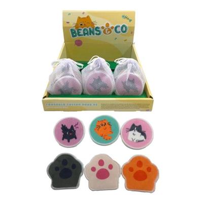 Set van 6 Beans & Co Katten Herbruikbare Wattenschijfjes