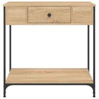 Wandtafel 75x34,5x75 cm bewerkt hout sonoma eikenkleurig - thumbnail