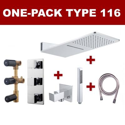 Wiesbaden one-pack inbouwthermostaatset type 116 Wiesbaden one-pack inbouwthermostaatset type 116