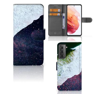 Samsung Galaxy S21 | Book Case | Sea in Space | Portemonnee hoesje Samsung Galaxy S21 | Book Case | Sea in Space | Portemonnee hoesje