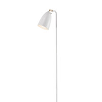 Witte vloerlamp met ingebouwde GU10 fitting en schakelaar &apos;Nexus&apos; DFTP - thumbnail