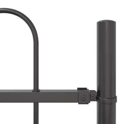 Tuinhek 9 pcs Grijs 15,3 x 0,6 m Poedercoating staal