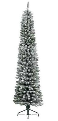 Everlands Pencil pine kunstkerstboom besneeuwd groen 150cm