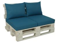 GO-DE Textil 2 palletkussens (Petrol) - thumbnail