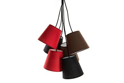 Plafondlamp DKD Home Decor Stof Ijzer (40 x 100 cm)