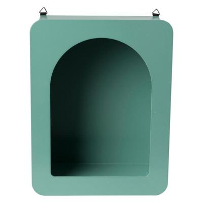 Wandkastje Zaha - groen - 26.8x20.5x10 cm Wandkastje Zaha - groen - 26.8x20.5x10 cm