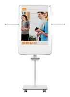 Nobo Move & Meet flipover, ft 70 x 100 cm, uit staal, magnetisch mobiel - thumbnail
