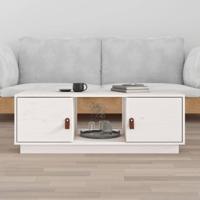 Salontafel 100x50x35 cm massief grenenhout wit - thumbnail