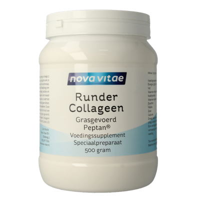 Nova Vitae Runder collageen gras gevoerd Peptan 500 Gram