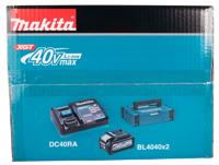 Makita Accu Starterset XGT DC40RA 2xBL4040 - 191J97-1 - thumbnail