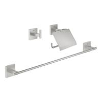 Accessoire set GROHE Start Cube 3-in-1 Met Handdoekhouder Supersteel - thumbnail
