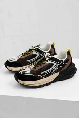 Iceberg Moka Sneakers Heren Zwart - Maat 45 - Kleur: LichtgrijsZwart | Soccerfanshop