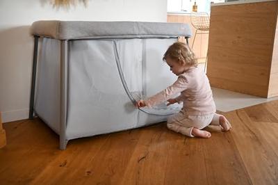 3-in-1 reisbed Eazy Sleep BEABA grijs