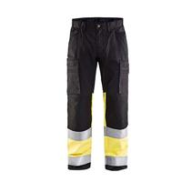 Blåkläder Werkbroek met stretch High-Vis 15511811 | Zwart/High-Vis Geel | Maat 58 - 7330509539897 - thumbnail