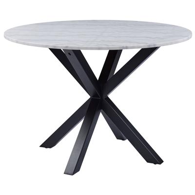 Sohome Ronde Eettafel 'Lille' 110cm, kleur Wit Marmer Sohome Ronde Eettafel 'Lille' 110cm, kleur Wit Marmer
