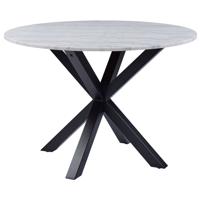 Sohome Ronde Eettafel 'Lille' 110cm, kleur Wit Marmer - thumbnail