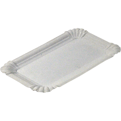 Schaal | ongevoerd | karton | rechthoekig | 19x12cm | wit | 1000 stuks