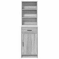 Highboard met lade Grijs sonoma 40 x 40,5 x 135 cm Bewerkt hout - thumbnail