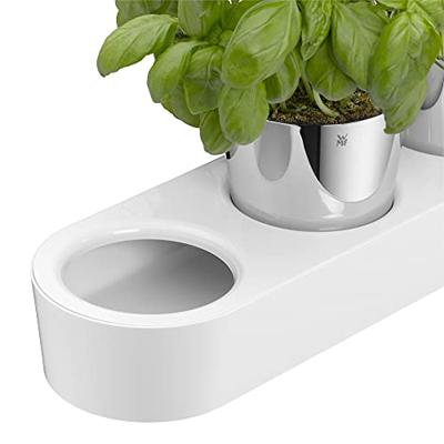 WMF Herb Garden set 3-pcs. Gourmet Plantenpot Vrijstaand Roestvrijstaal Roestvrijstaal, Wit Binnen