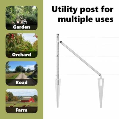 VidaXL Afrasteringspaal 13 pcs zilver staal