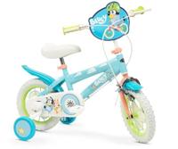 TOIMSA Bluey 12” Kinderfiets Blauw en limoengroen - thumbnail