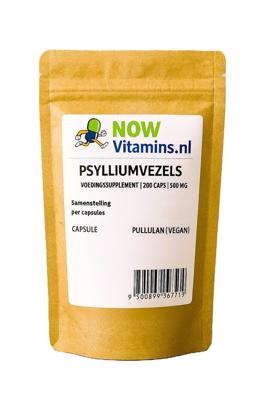 Psylliumvezels 500mg 200 Capsules