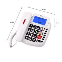 SPC Comfort Volume 2 - Vaste telefoon voor senioren, grote toetsen, hoorapparaatcompatibel, 3 directe geheugens, beller-ID en lichtsignaal - Wit - thumbnail