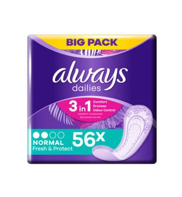 Always Inlegkruisjes normal bigpack (56 st)