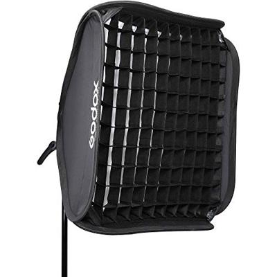 Godox S2 type Bracket Bowens + Softbox 80x80cm + Grid