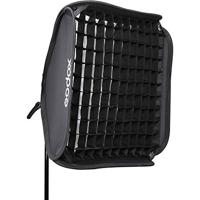 Godox S2 type Bracket Bowens + Softbox 80x80cm + Grid - thumbnail