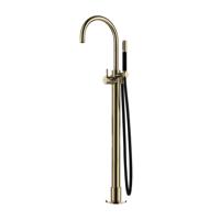 Hotbath Cobber Badkraan Vloermontage Gepolijst Messing PVD CB077 - thumbnail