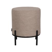 LABEL51 Hocker 'Troy' Bouclé, 41cm, kleur Naturel - thumbnail