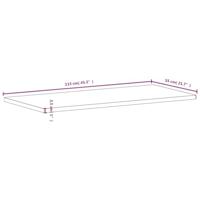 Bureaublad 115x55x2,5 cm massief beukenhout - thumbnail