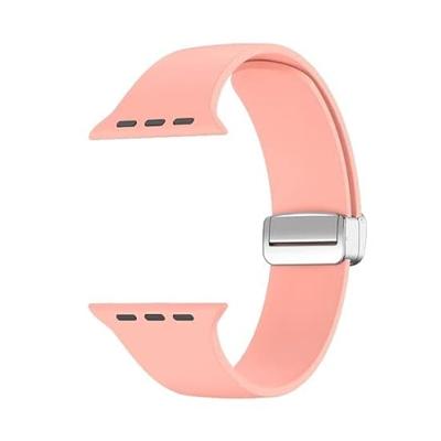 Siliconen bandje - Folding Buckle - Roze - Geschikt voor Apple Watch 44mm / 45mm / 46mm / 49mm Siliconen bandje - Folding Buckle - Roze - Geschikt voor Apple Watch 44mm / 45mm / 46mm / 49mm